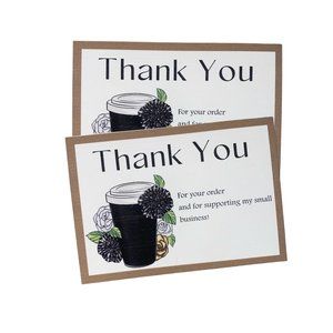 Business Insert Card, Business Thank you, Packaging insert, Thank you packaging
